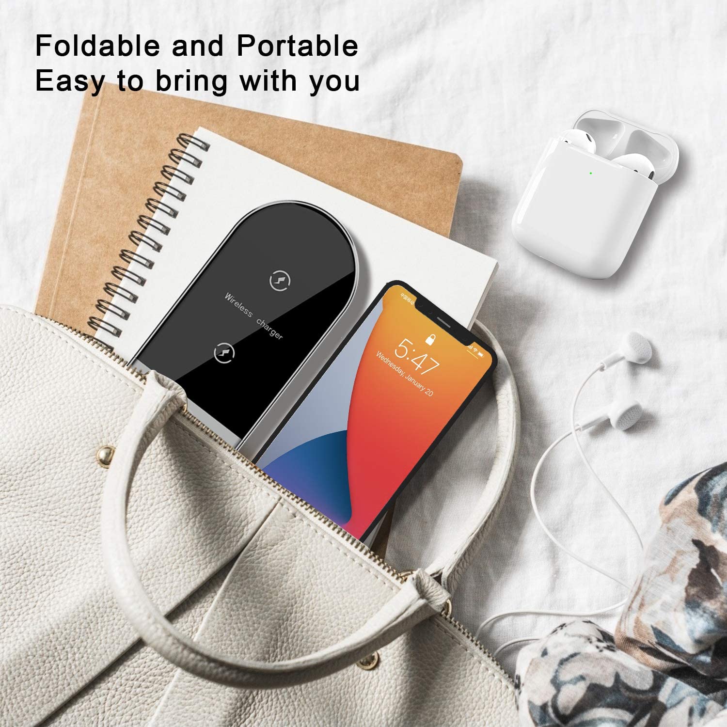 15W 3 in 1 Wireless Charger Station | Shopna Online Store .