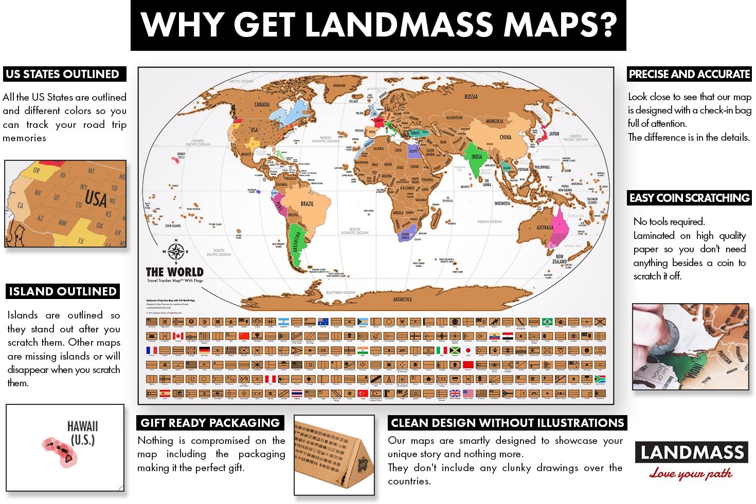 Scratch Off Map Of The World | Shopna Online Store .