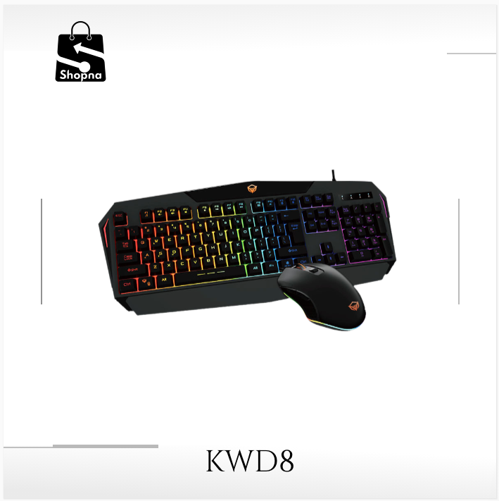 Meetion Backlit Rainbow Gaming Keyboard and Mouse Combo C510 | Shopna Online Store .