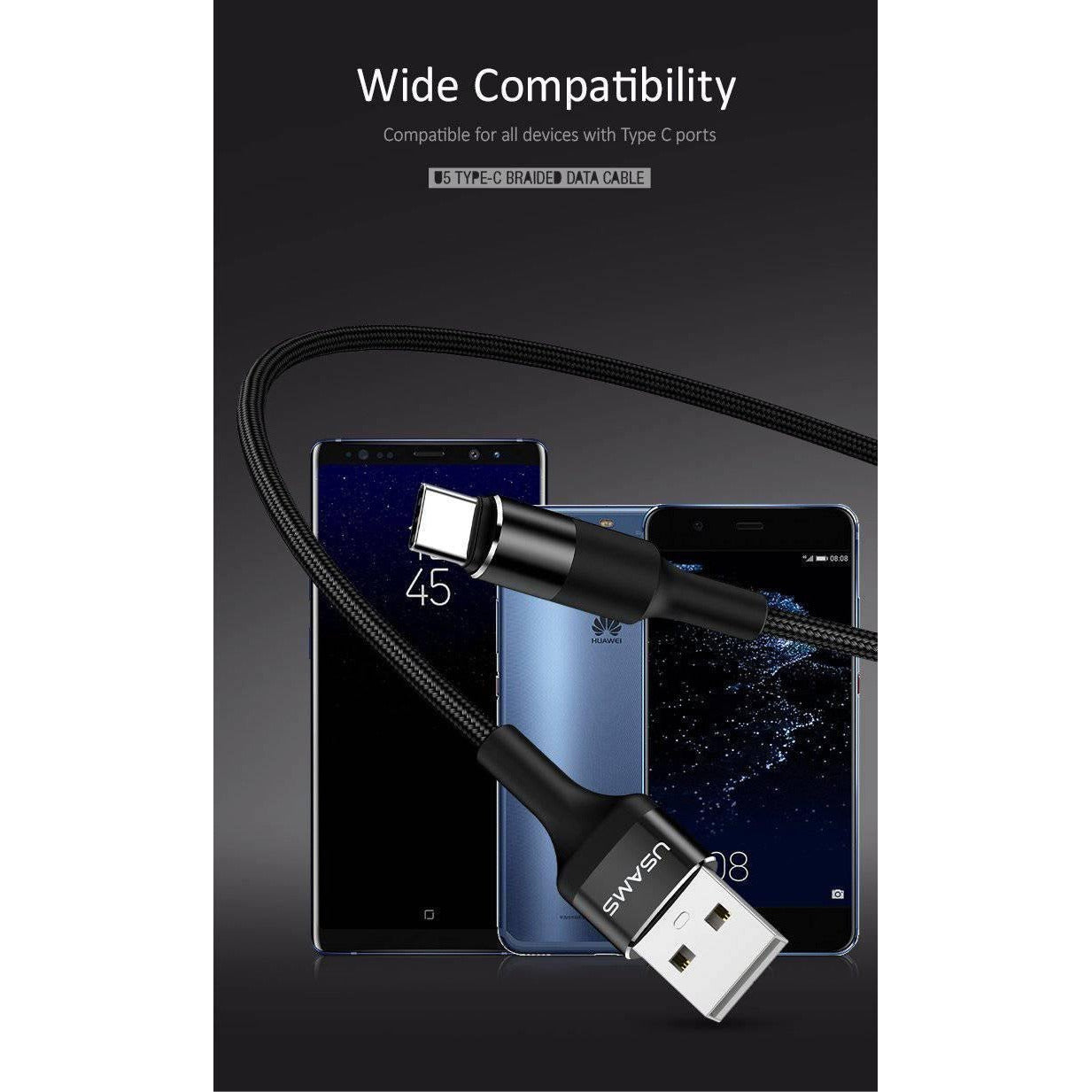 USAMS Type-C Data and Charging Cable | Shopna Online Store .