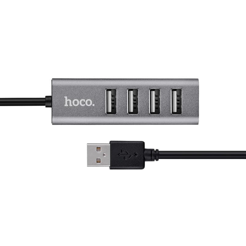 hoco.USB hub “HB1” USB-A to four ports USB 2.0 charging and data sync | Shopna Online Store .
