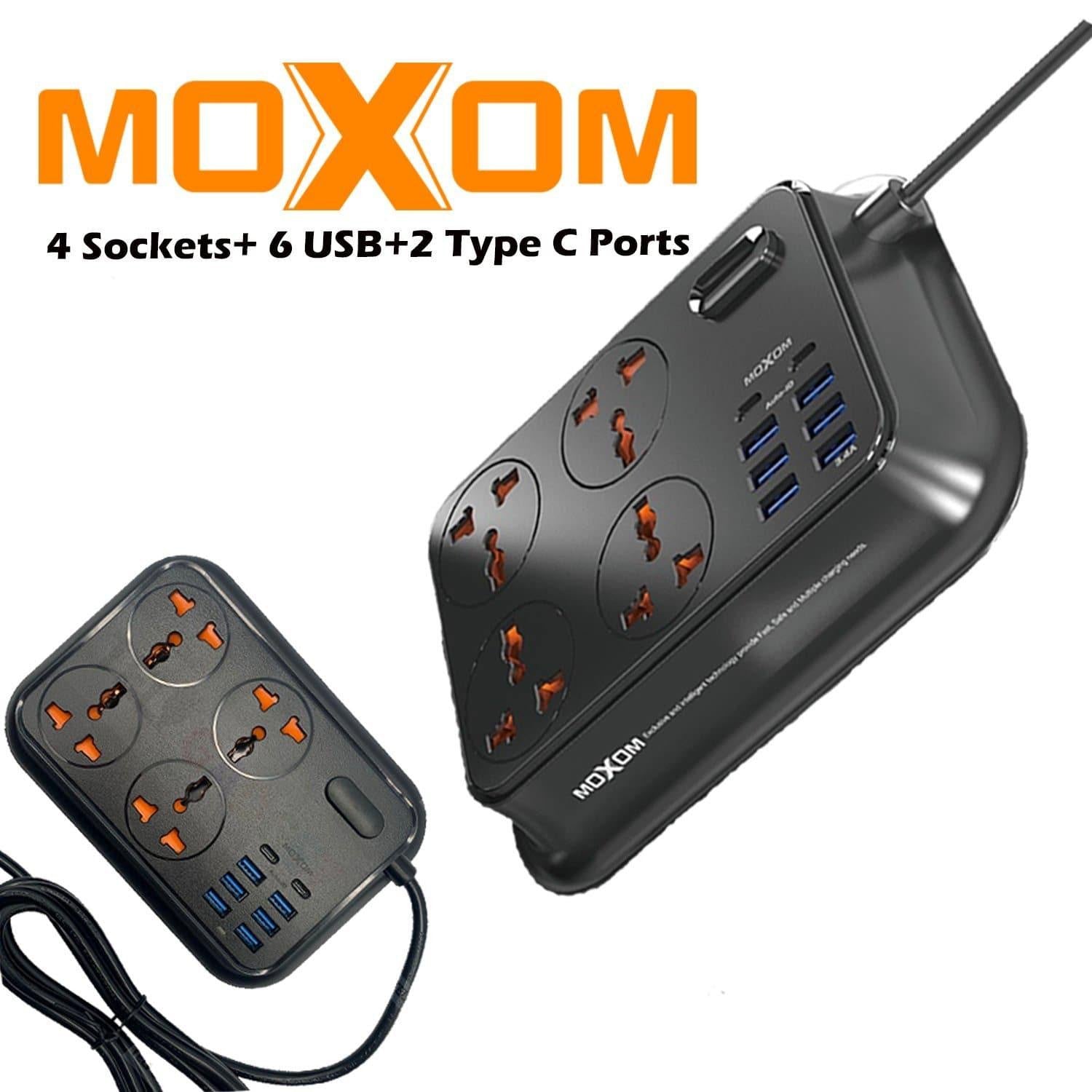 MOXOM Power Socket 2 Type-C Ports ST06 | Shopna Online Store .