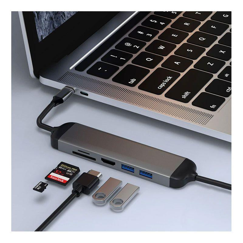 WIWU Alpha 521H 5in1 USB Type-C Hub | Shopna Online Store .